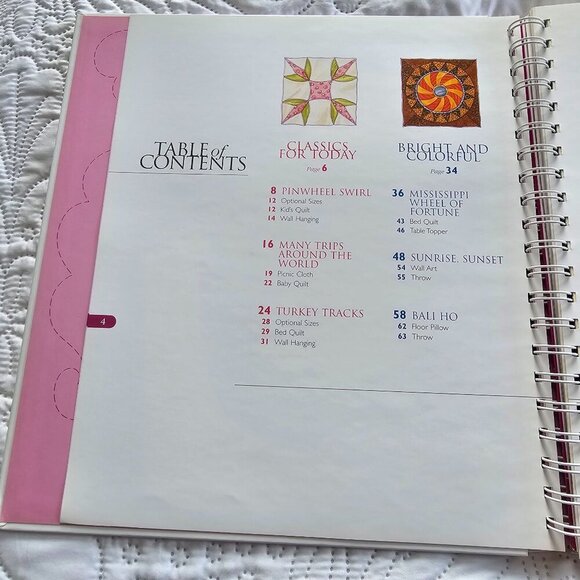 Better Homes & Gardens Quilt-Lovers Favorites Volume 5, Hardcover Spiral Bound - Picture 5 of 13